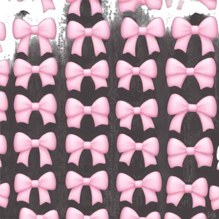 Light pink bows emoji