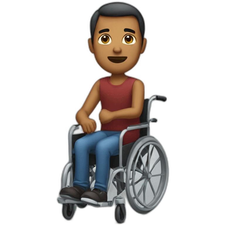 Man in a wheelchair emoji