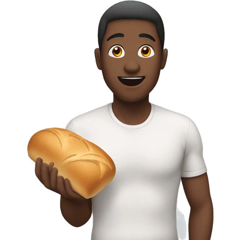  eating bread emoji