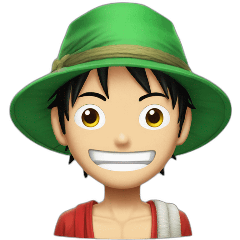 Luffy avec la tenue de zoro emoji