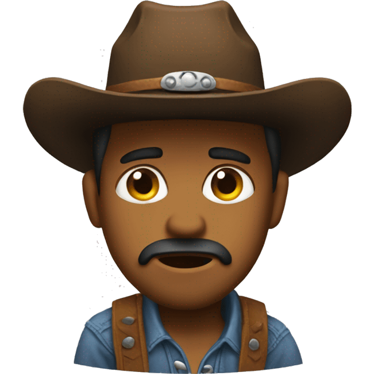 cowboy sad emoji