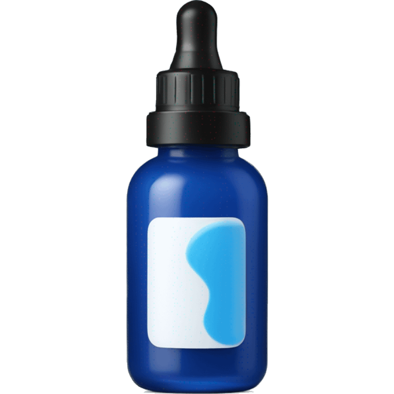 blue serum with white Lid emoji