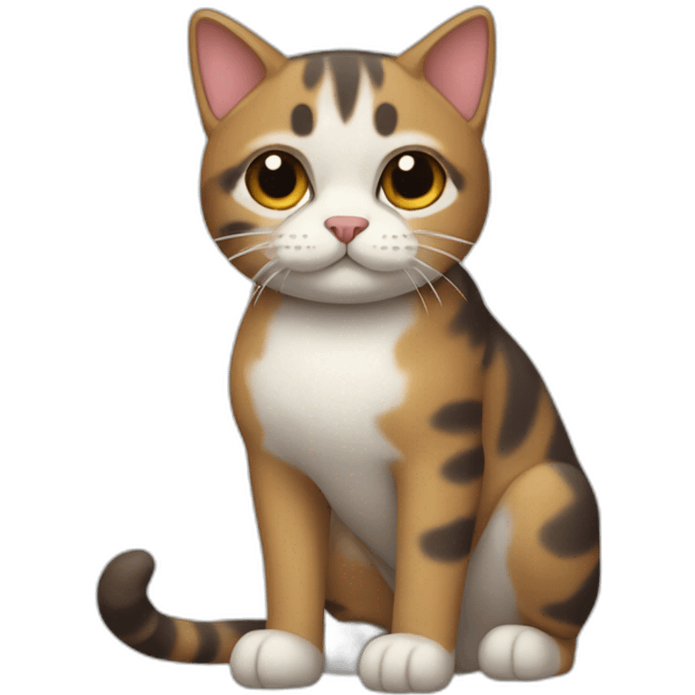 Un gato con cuerpo de perro emoji