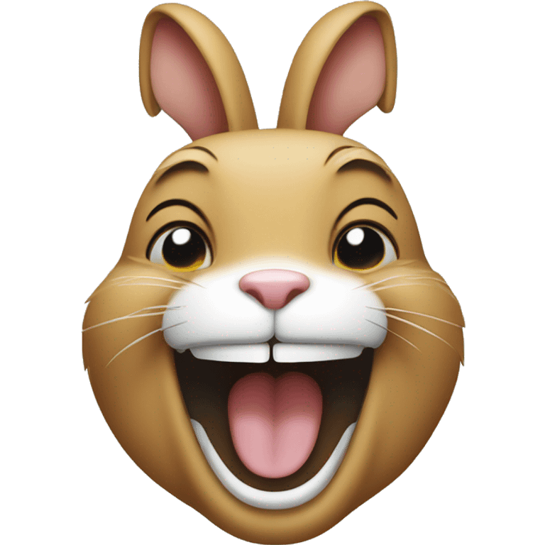 Rabbit Laughing emoji