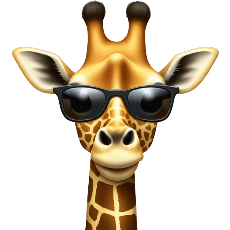 Giraffe with sunglasses emoji