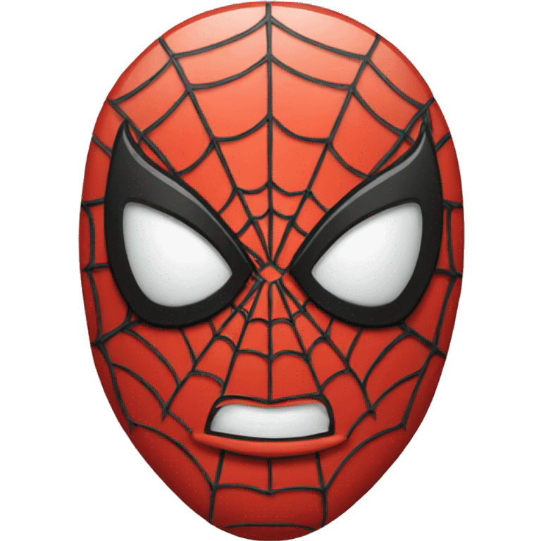 spiderman face with yellow color  emoji