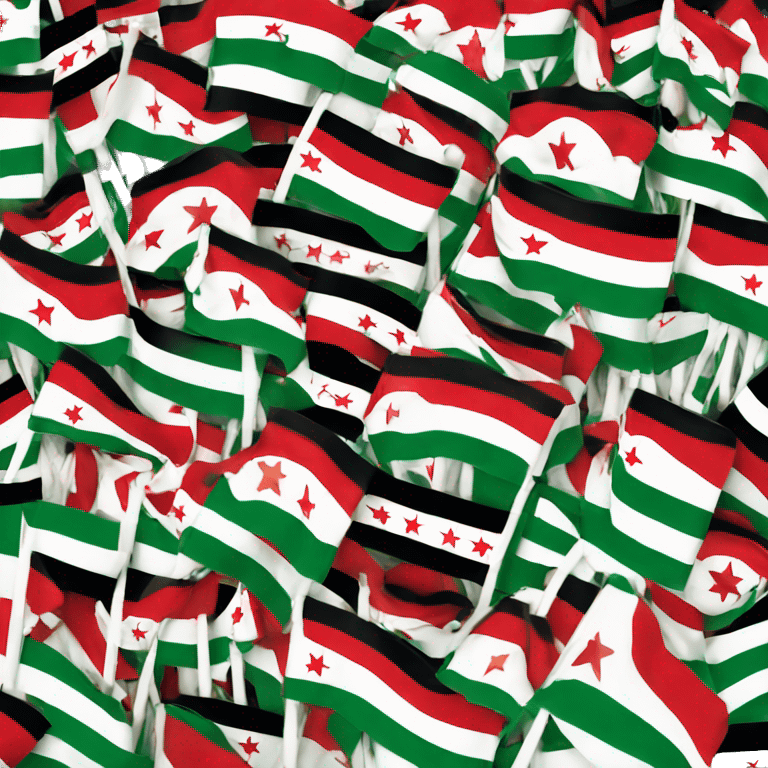 Syrian opposition flags emoji