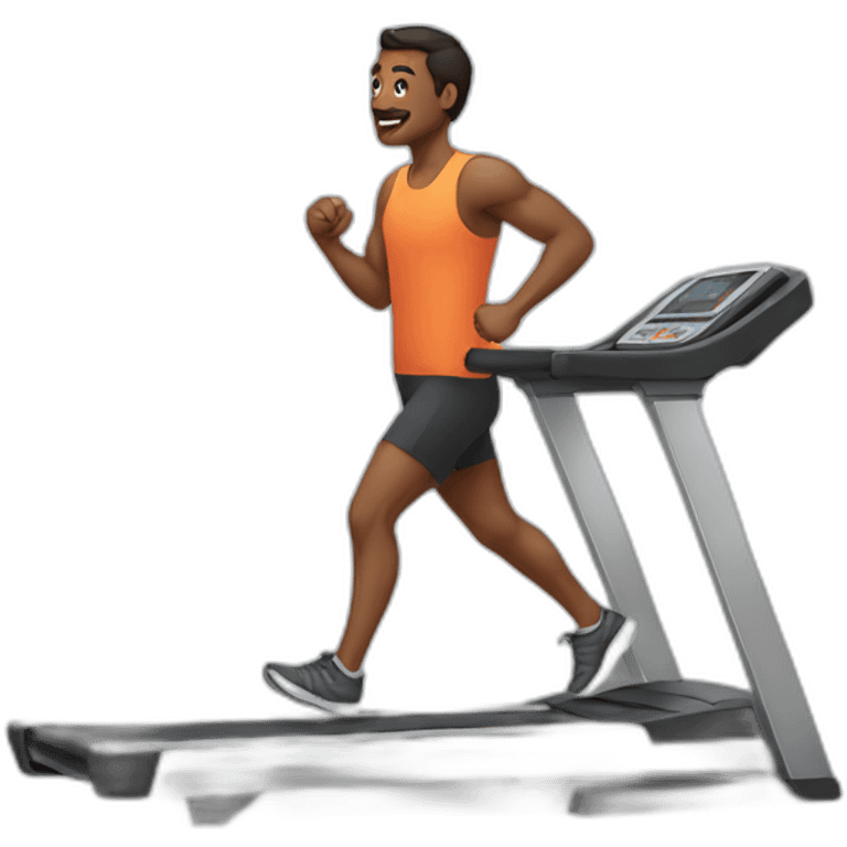 Man on treadmill emoji