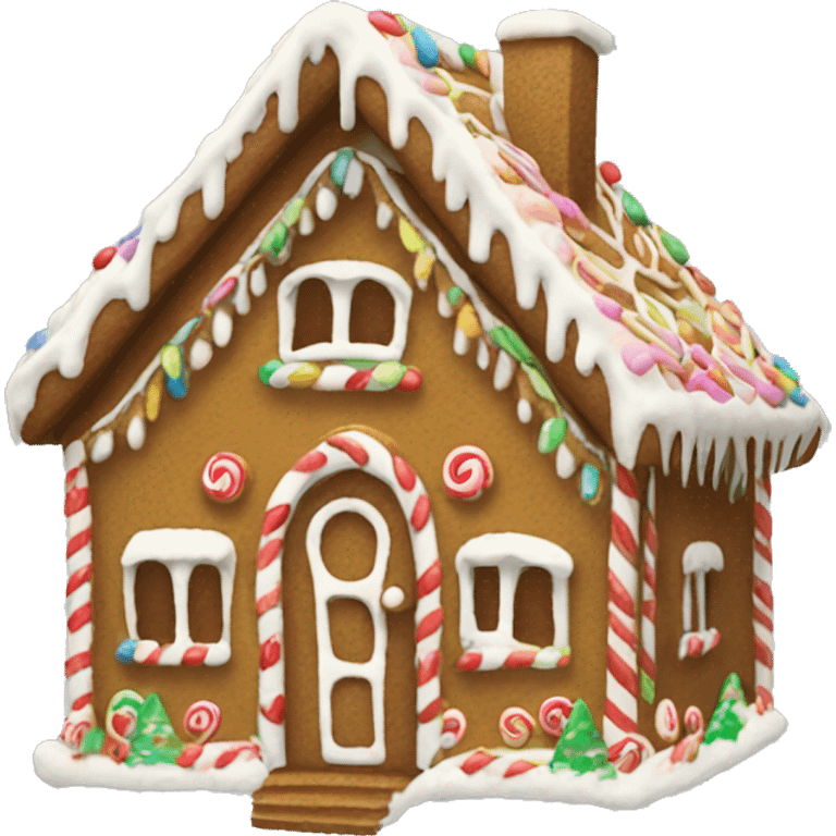 gingerbread house emoji