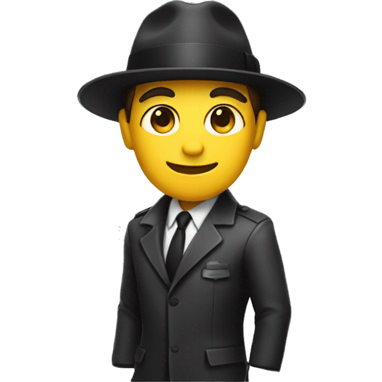 Secret Agent with hat emoji