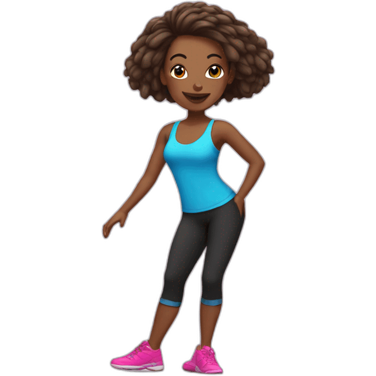 French zumba girl emoji