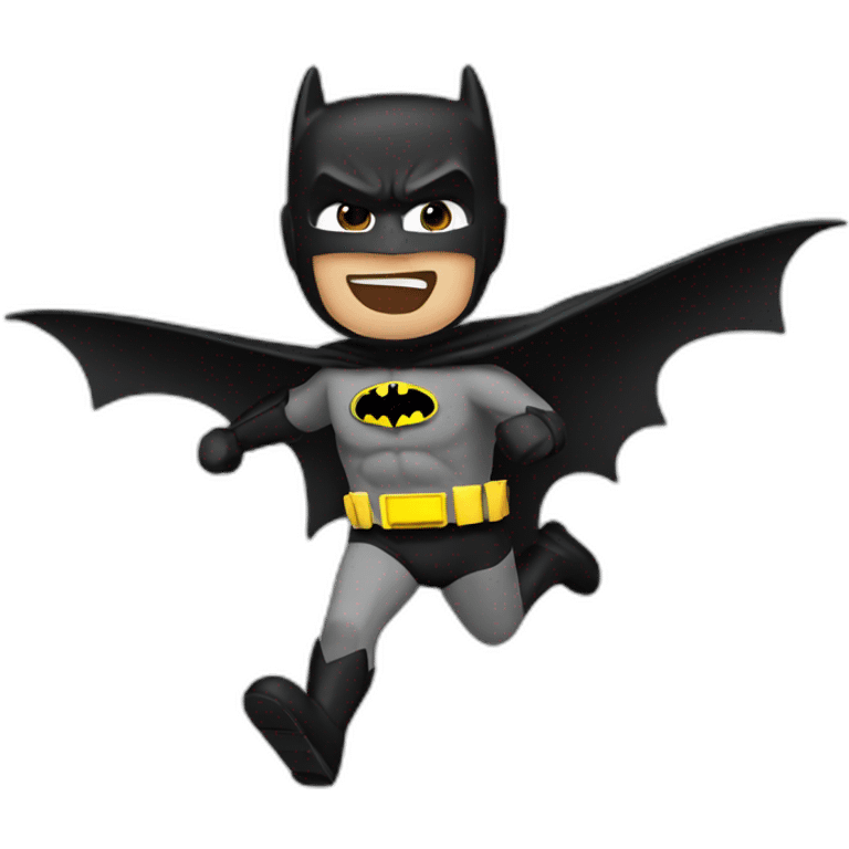 Flying batman emoji