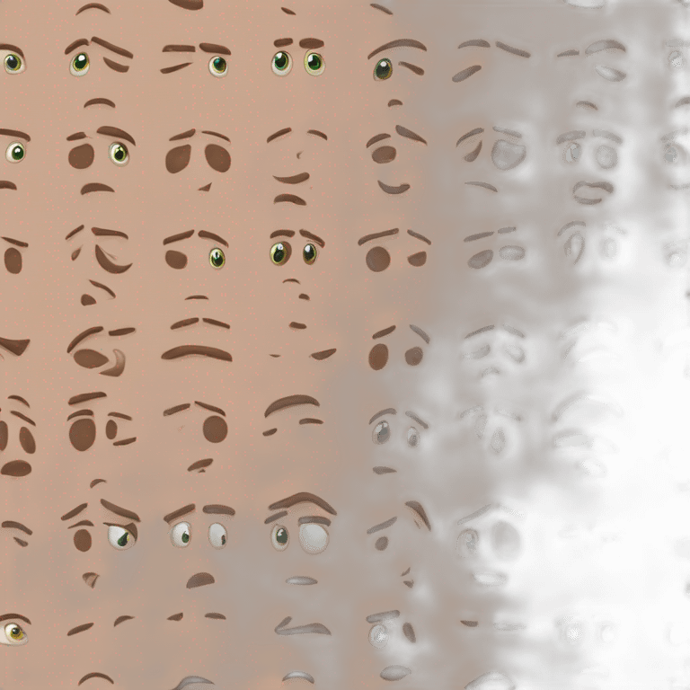 Sourcils levées vers l’intérieur  emoji