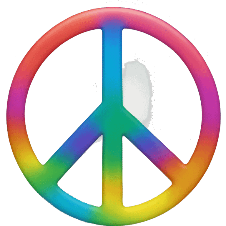 Rainbow peace sign  emoji