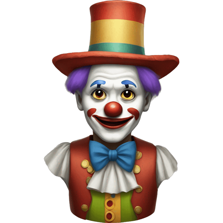 Moyai clown emoji