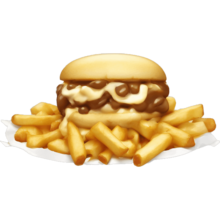 poutin qui mange le poutine emoji