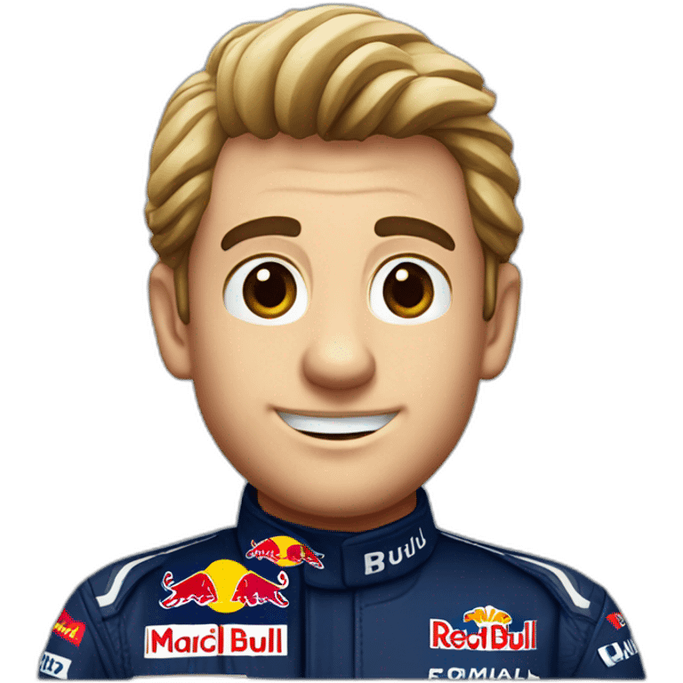 mario red bull formula one driver emoji