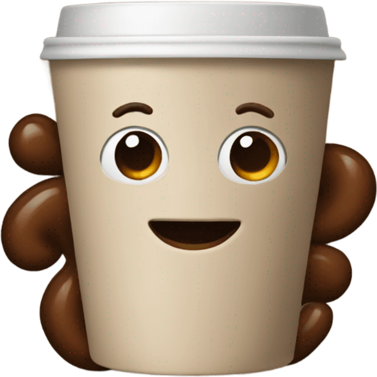 Brown coffee emoji