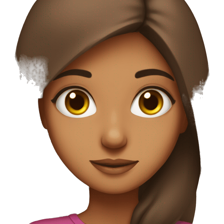 selfie of a girl indoors brown skin, Pakistani girl emoji