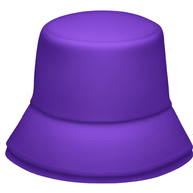 Purple bucket hat emoji