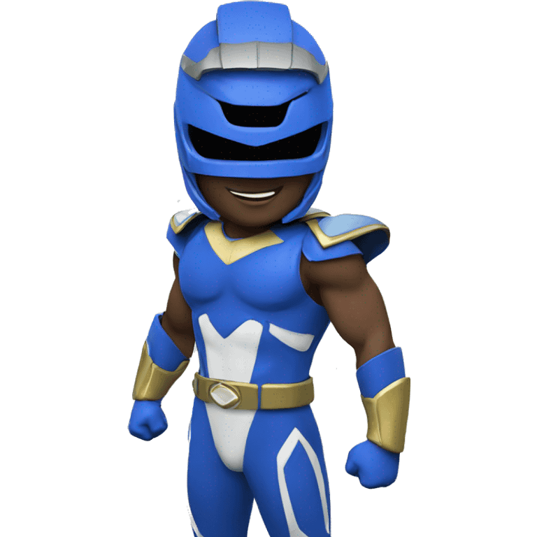 Blue super ranger emoji