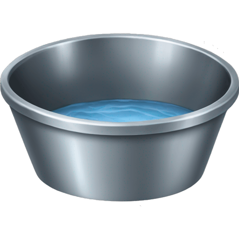 Metal water bowl for pets emoji