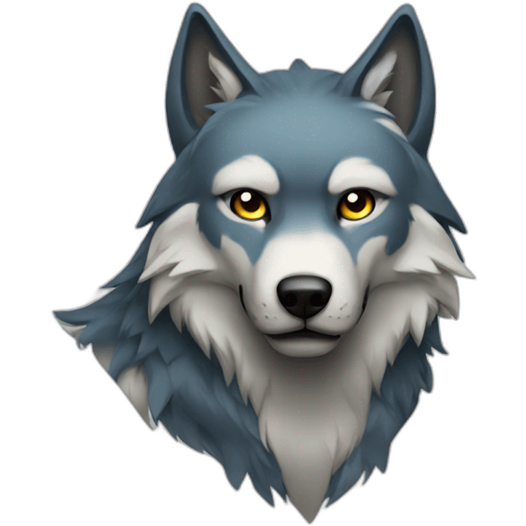 cyber wolf emoji