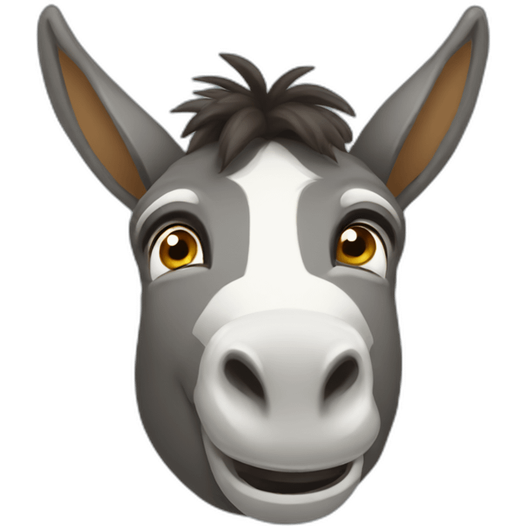 A donkey saying no emoji