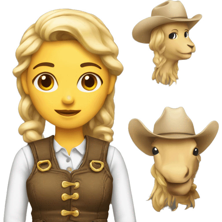 Country girl emoji