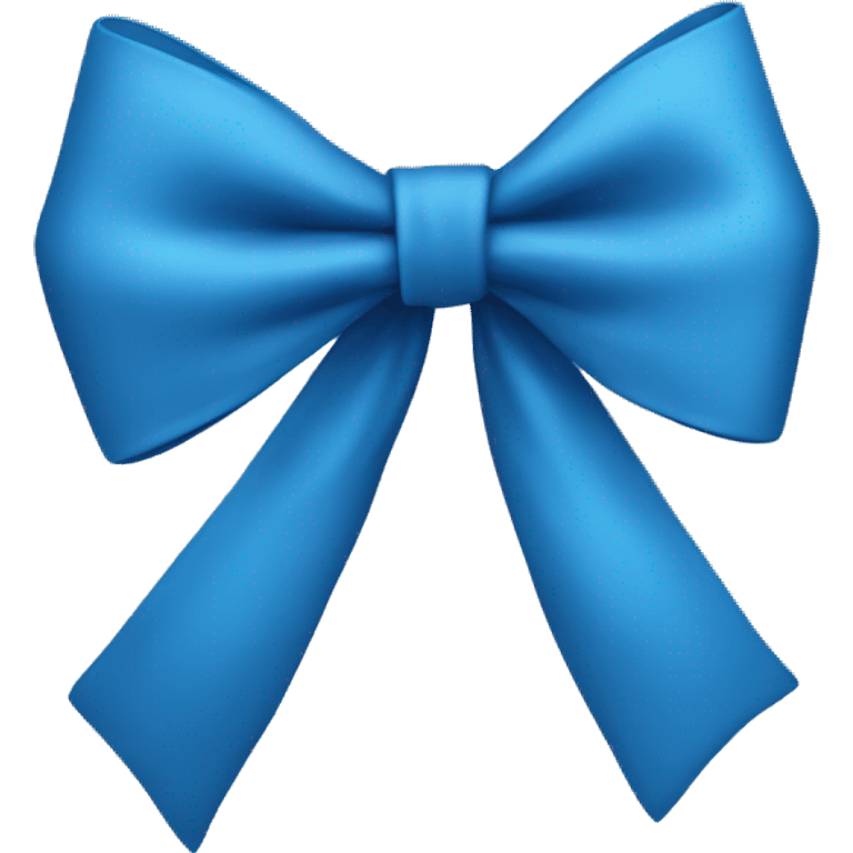 Blue bow emoji