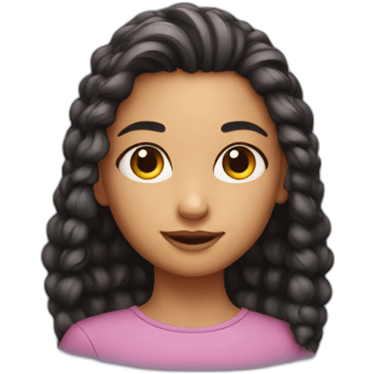 A cute girl emoji