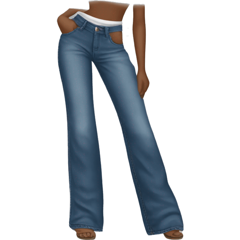 Long Wideleg jeans emoji