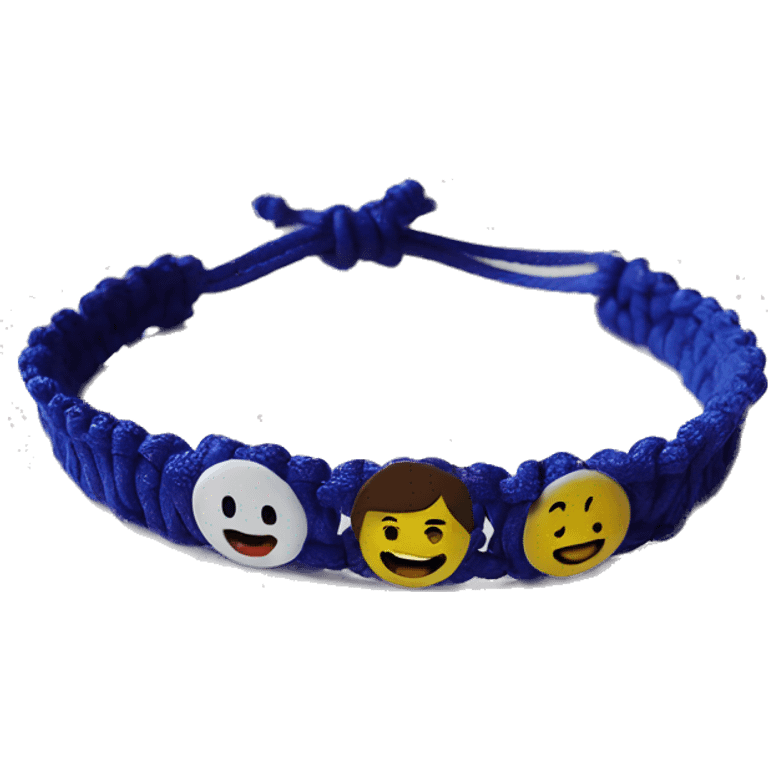 Friendship plastic bracelet emoji