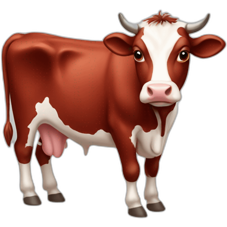 Vache rouge  emoji