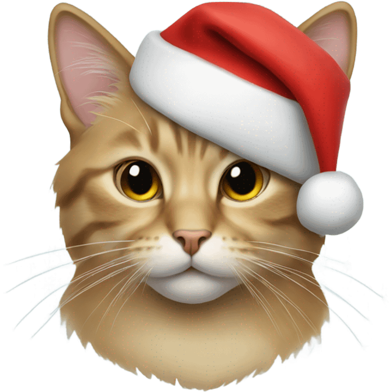 Cat with a santa hat emoji