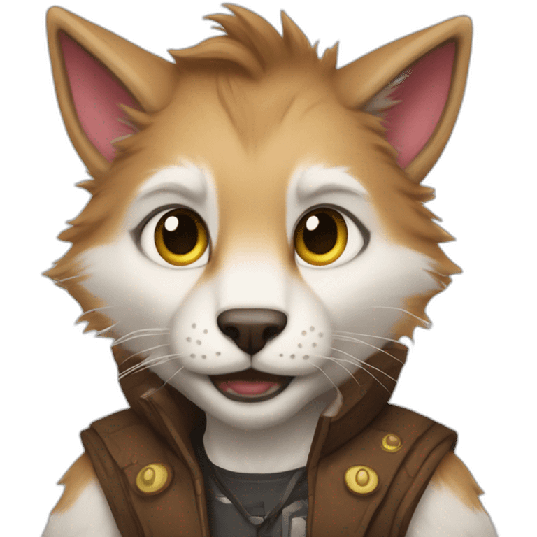 Elon musk as a furry fursona emoji