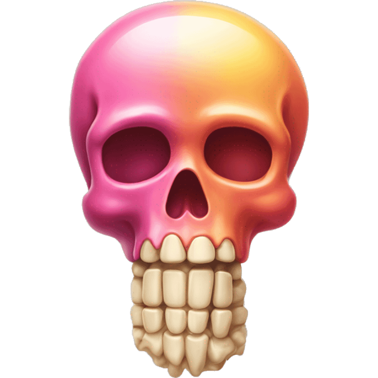 candy colored bone emoji