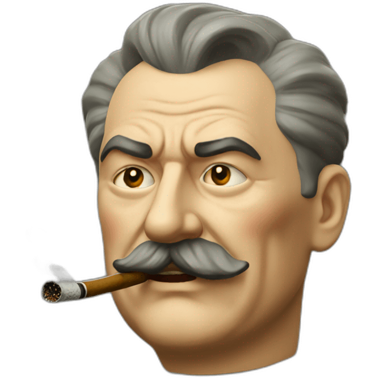 Stalin smoking old pipe emoji