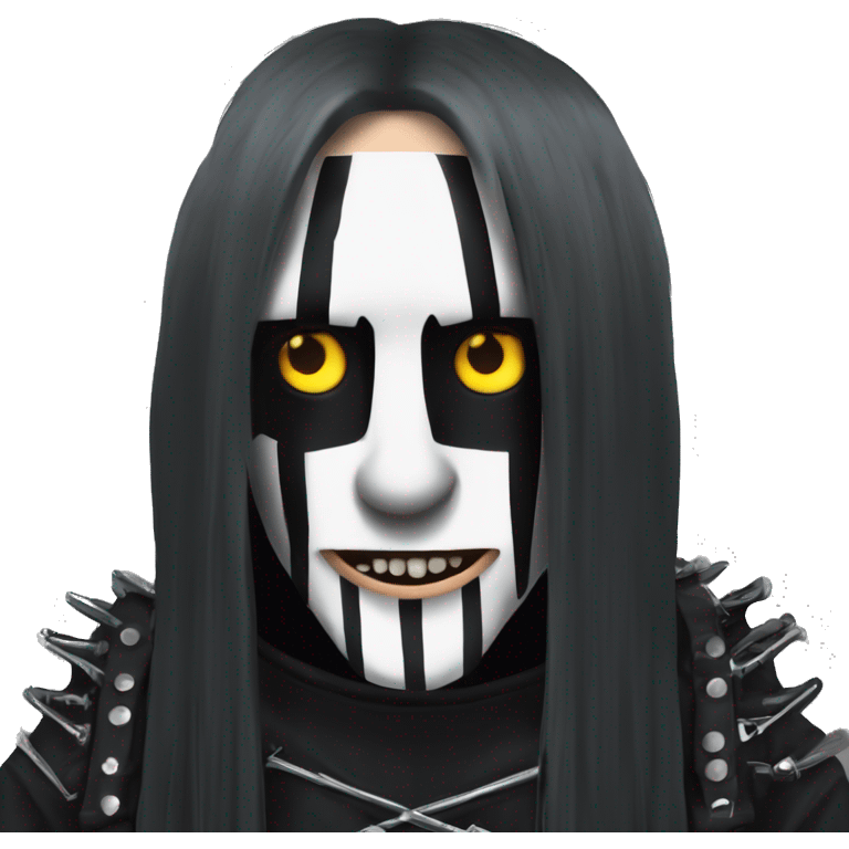 Joey Jordison Slipknot with this style : hardmetal gothic emoji