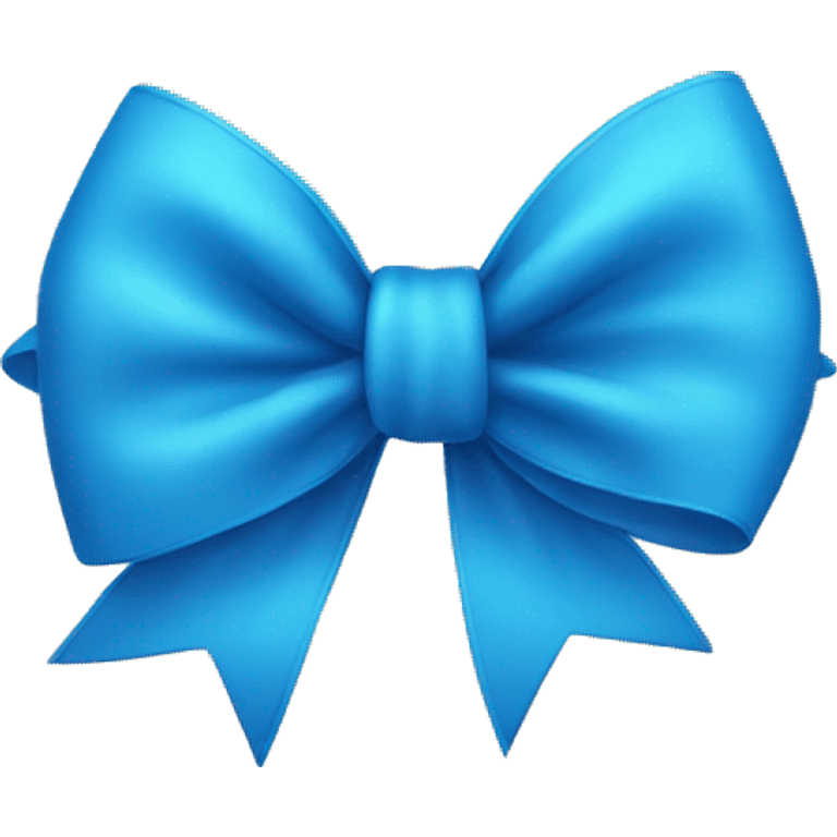 blue cute bow emoji