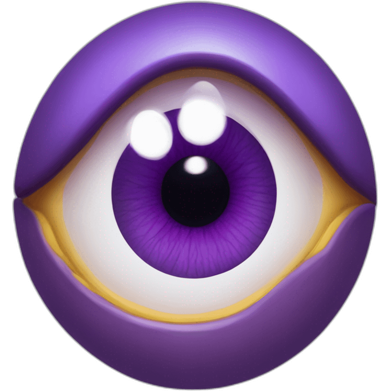 majestic godly violet iris eyeball serious intense symmetrical knowledgable emoji