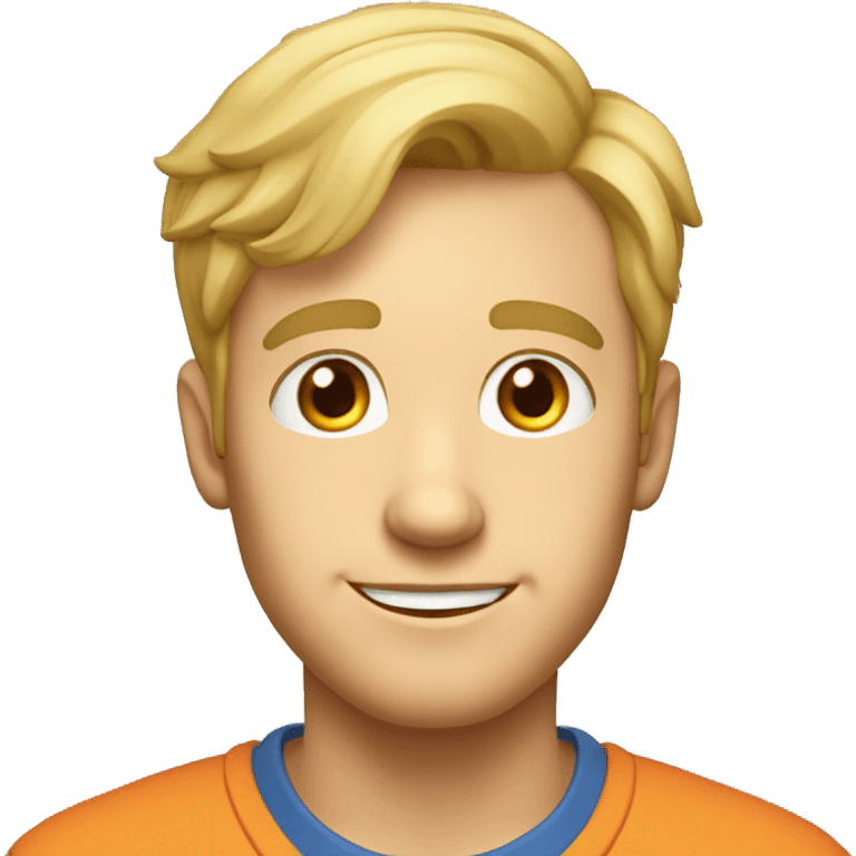  35 year old boy, blond, slanted eyes, friendly, physics and chemistry teacher emoji