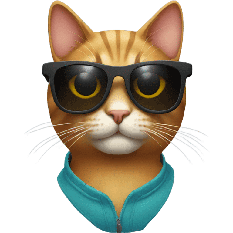 Cat with sunglasses emoji