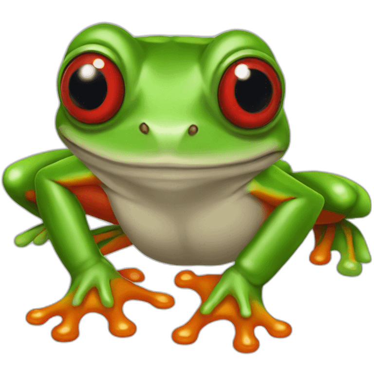 red eyed tree frog emoji