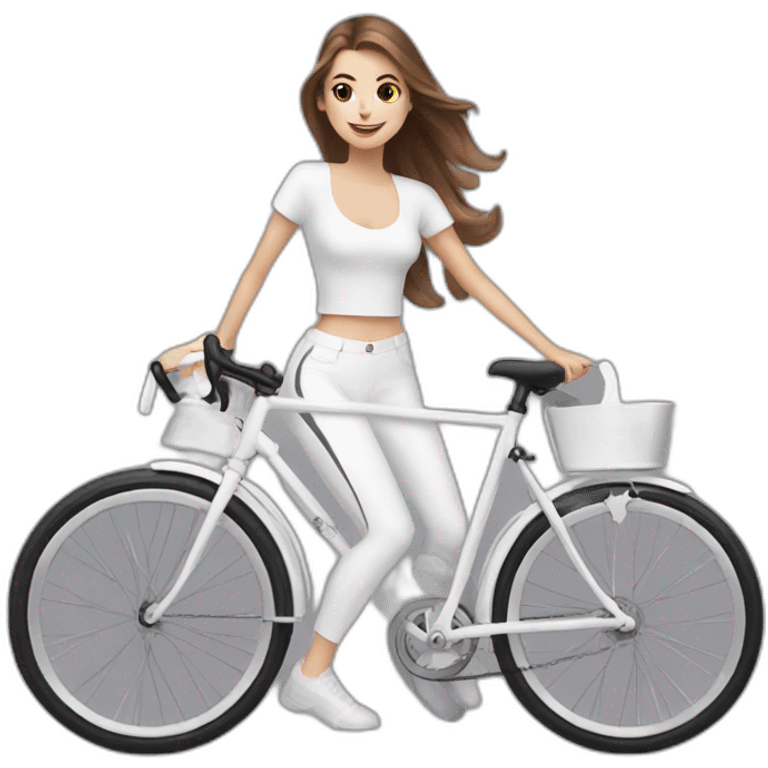 Palvin doing velo and white dog emoji