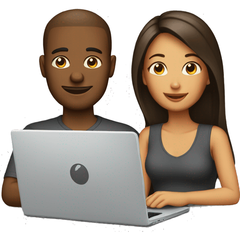 couple in laptop emoji