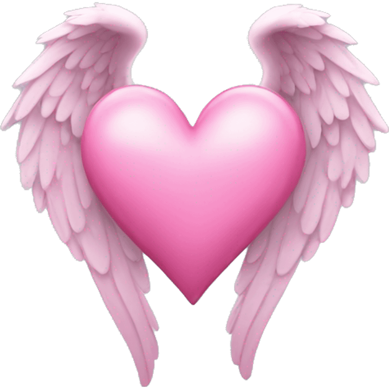 pink angel heart emoji