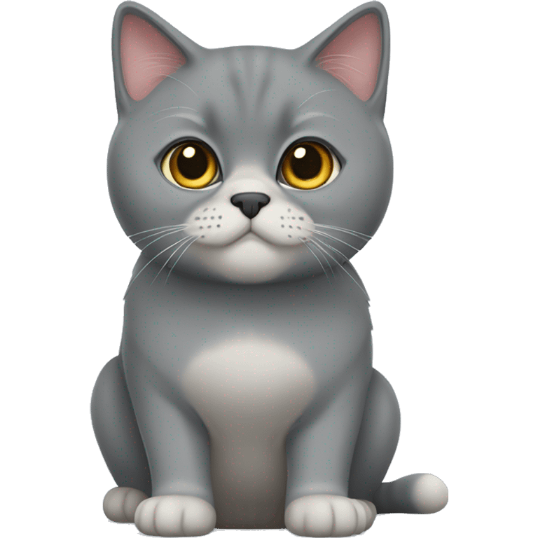 British Shorthair Perser Mix cat  emoji