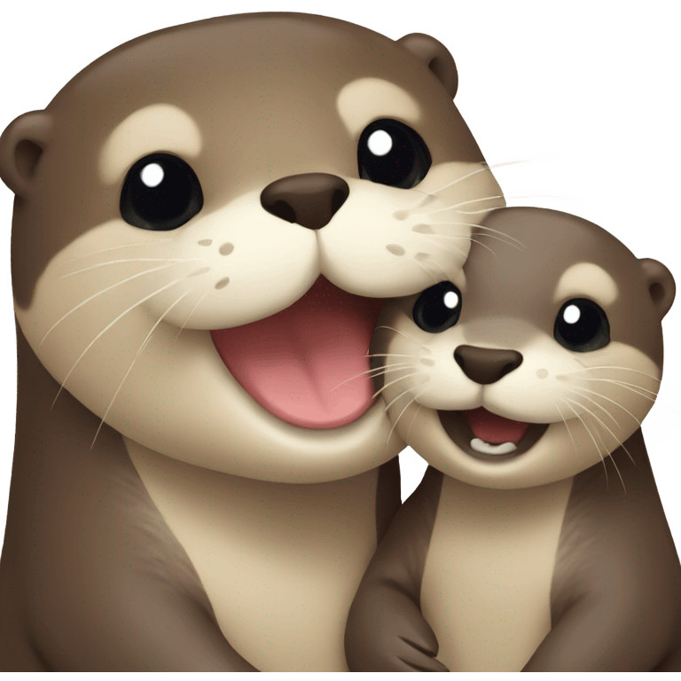 otter holding otter emoji