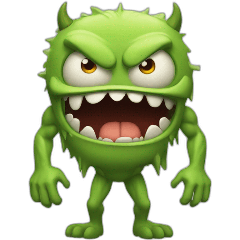 scary monster with muscles emoji